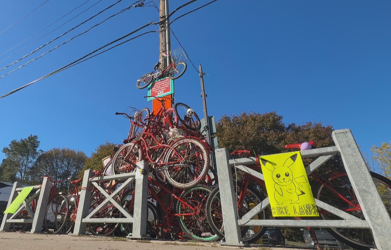 bike lanes sculpture
