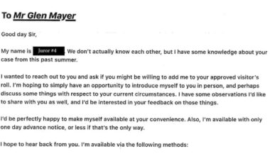 Juror sends mysterious letter to jailed man he just helped convict of murder in Windsor, Ont.