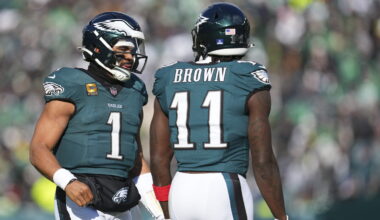 A.J. Brown sends prayers, support to Jalen Hurts