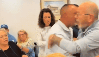 Pemberton Township Mayor Matthew Bianchini restrained at a meeting