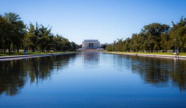 Donald Trump Unveils Renovated Reflecting Pool With Anti-Vandal Cameras