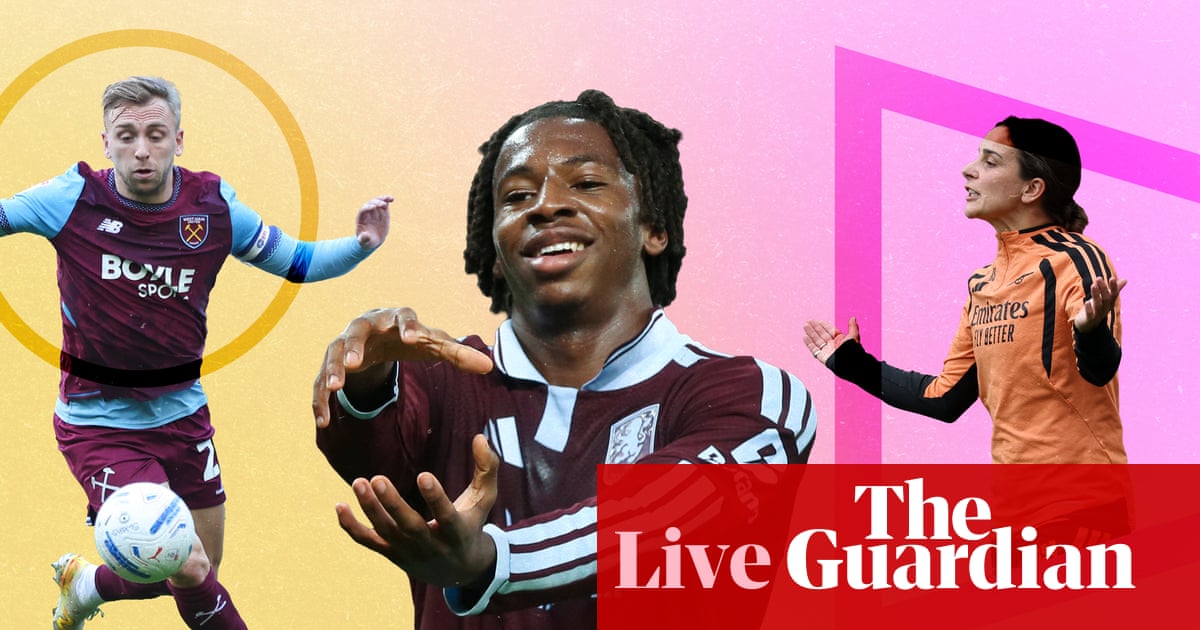 Aston Villa v Manchester City buildup, Premier League news, WSL, and more – matchday live | Soccer