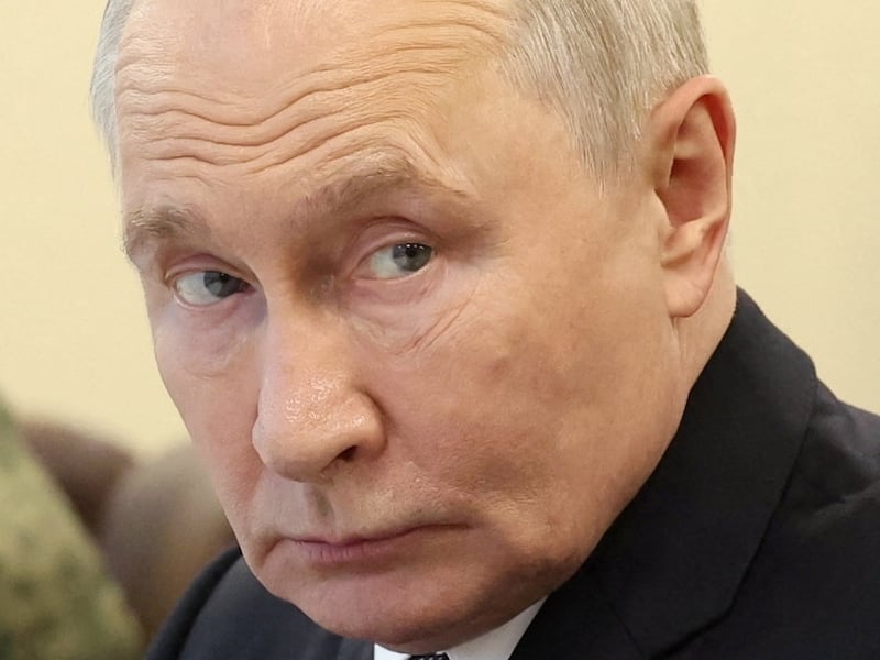 Russian President Vladimir Putin observes the Centre-2026 military exercises at the Chebarkul range in Chelyabinsk Region, Russia October 2, 2026.
