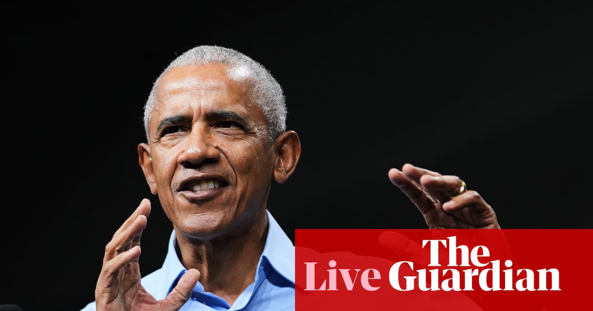 ‘Change is in the air’: Obama praises El-Sayed and attacks Trump at Michigan rally – US politics live | US midterm elections 2026