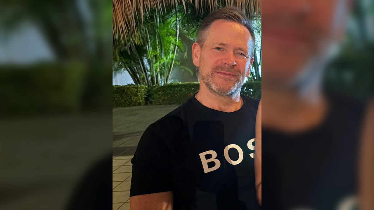 Man in a t-shirt.