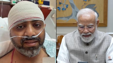 Flydubai pilot tells Indian prime minister Modi that he couldn't 'let anyone die' – video