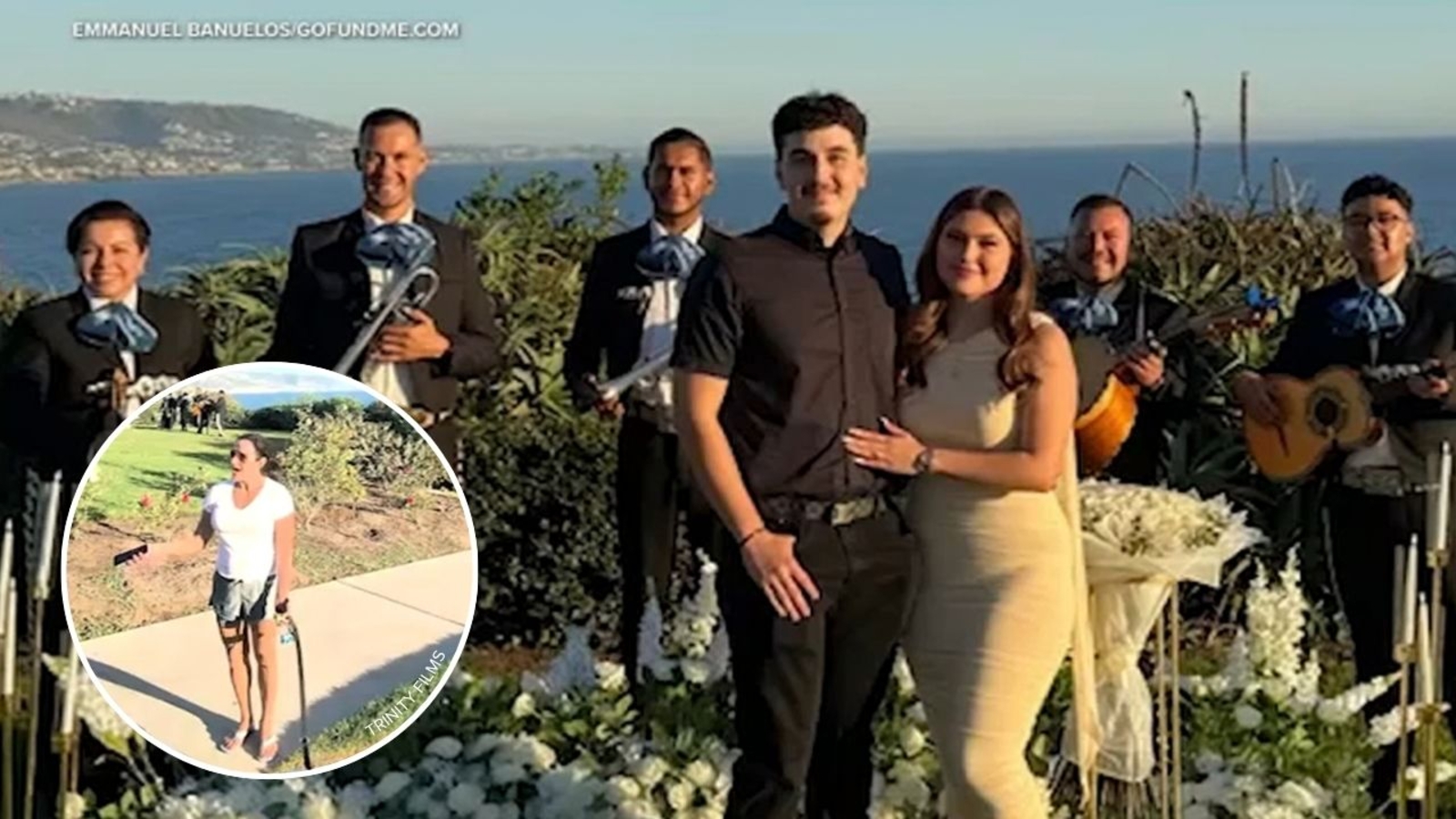 'It hurts a lot': Couple speaks out after woman tells camera crew to 'go back to Mexico' during Laguna Beach mariachi proposal