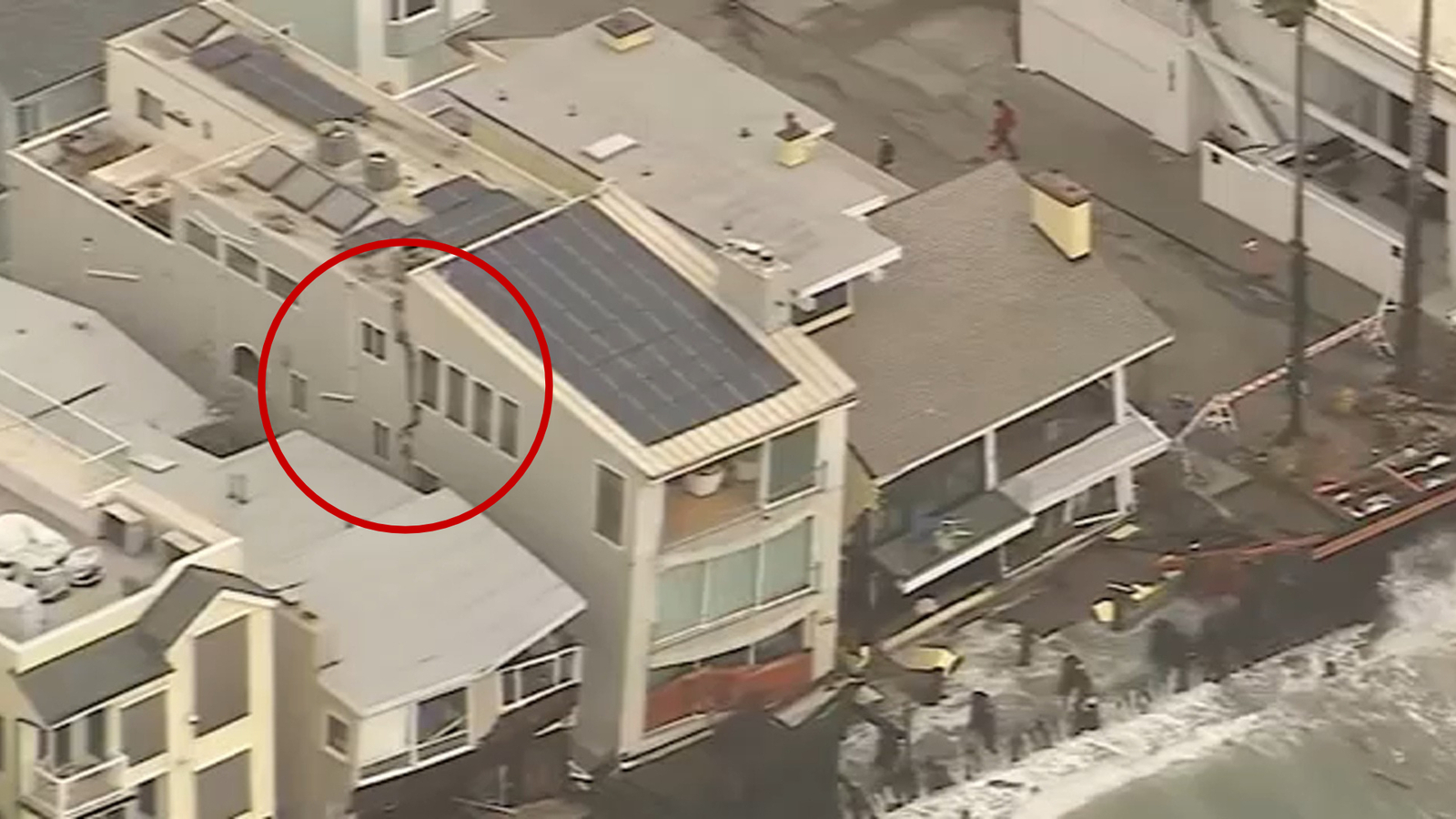 Several days of destructive waves from Tropical Storm Rachel leave 8 buildings red-tagged in Long Beach