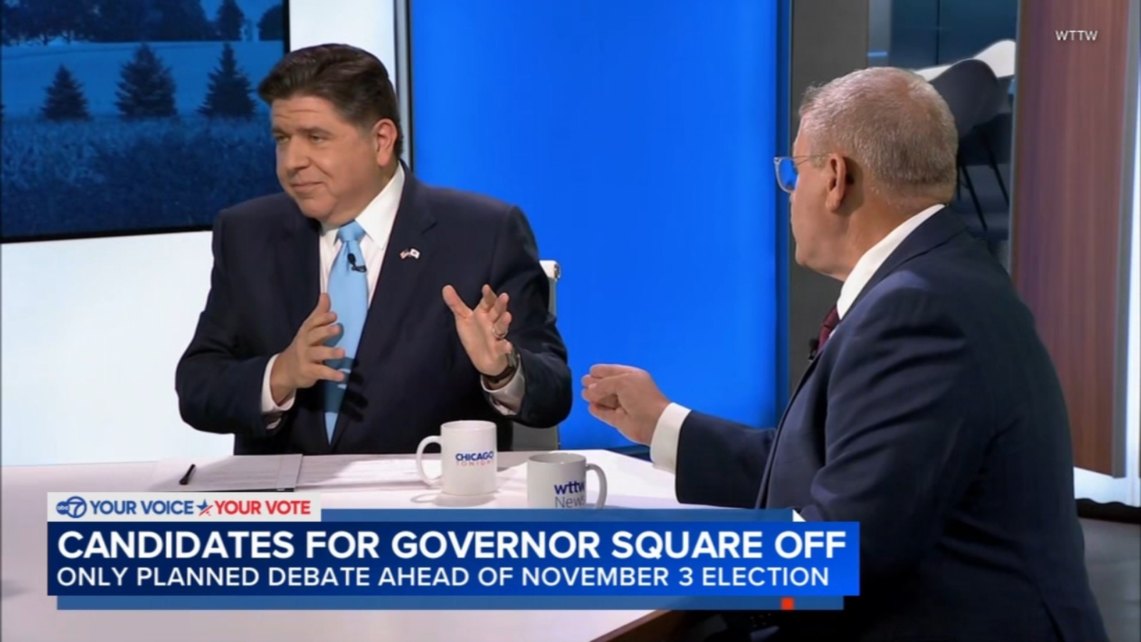 Illinois governor debate tonight: JB Pritzker and Darren Bailey clash early in their only debate before November 2026 Election Day