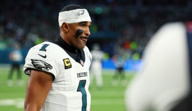 Philadelphia Eagles quarterback Jalen Hurts ruled out vs. Panthers with blood clot in calf