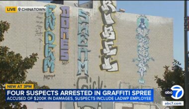 LADWP employee among 4 suspects accused of causing $200,000 in graffiti damage