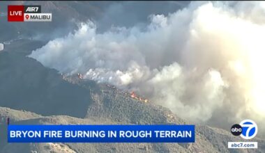 Brush fires erupts amid red flag warnings, strong winds across LA area