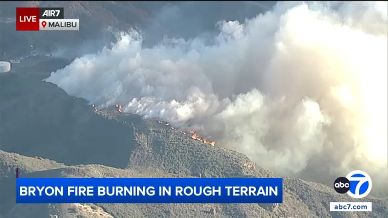 Brush fires erupts amid red flag warnings, strong winds across LA area