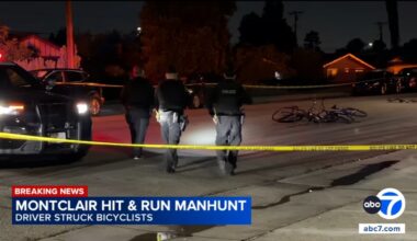 2 dead after suspected DUI driver strikes group of bicyclists, drags victim for a mile in Montclair hit-and-run, witnesses say