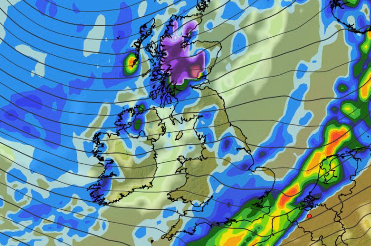 UK weather map