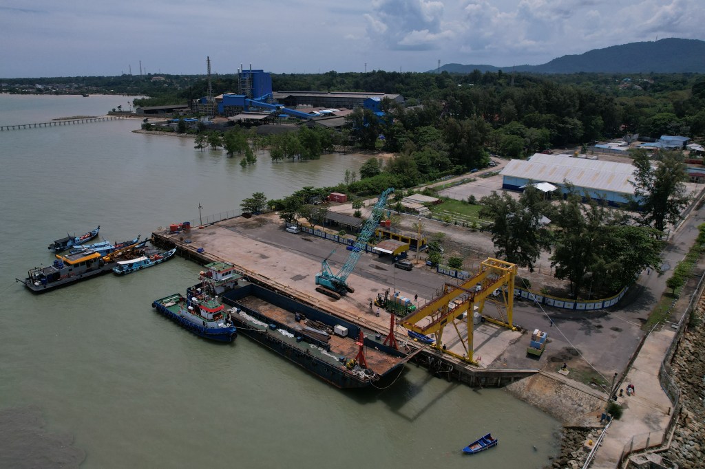 A port on Bangka Island, Indonesia.