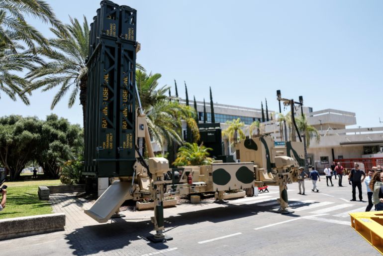 An IAI’s BARAK-MX air defence launcher in Ashdod, Israel