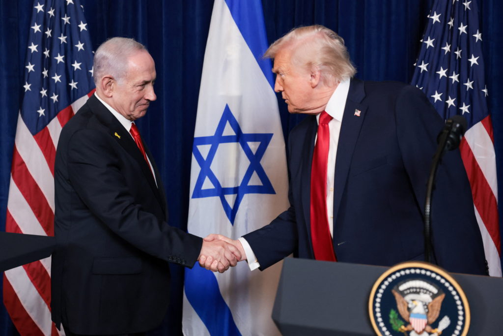U.S. President Trump meets Israeli PM Netanyahu at Trump’s Mar-a-Lago club, in Palm Beach