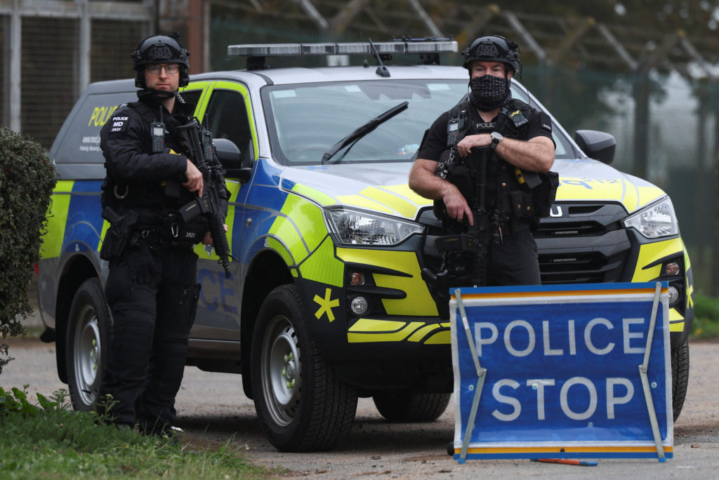 RAF Fairford airbase after a major incident, in Fairford