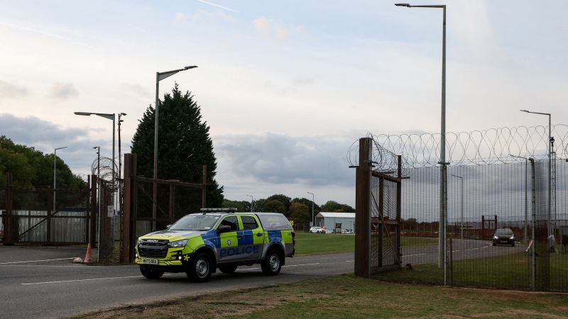Two men arrested after breaking into UK airbase used by US, counterterrorism police say