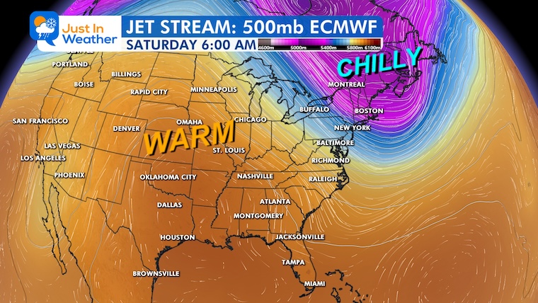 October 12 weather jet stream Saturday