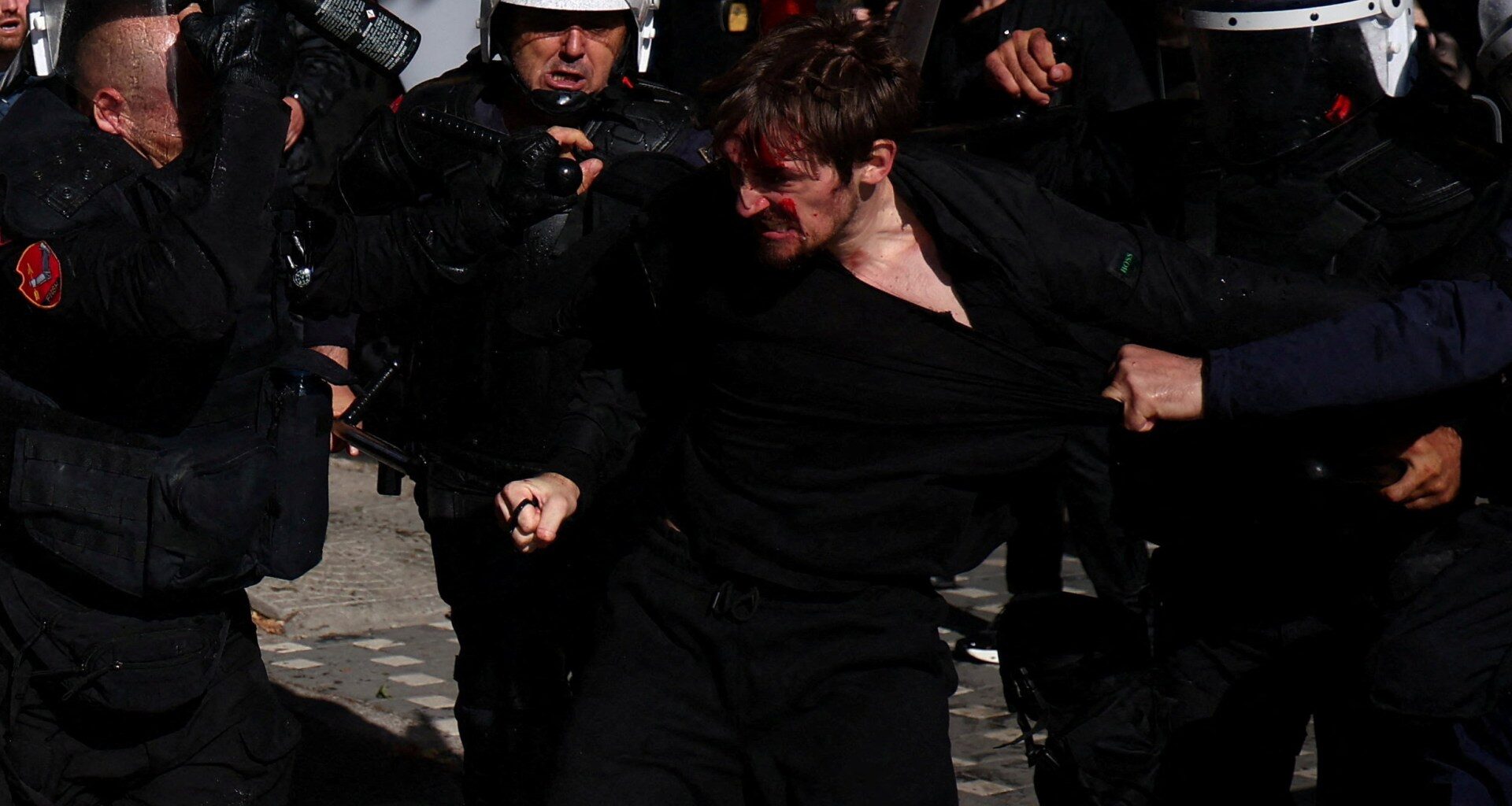 Photos: Student protest in Albania prompts violent clashes with police | Protests News