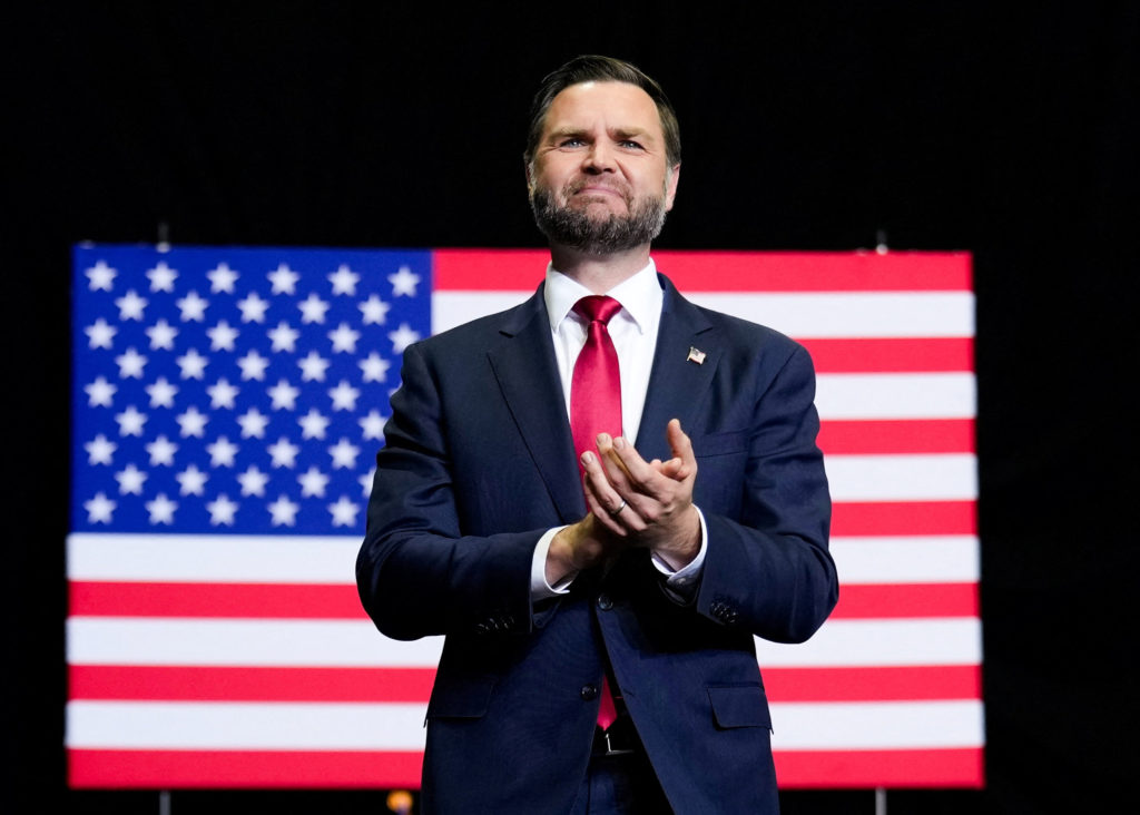 US Vice President JD Vance campaigns in Michigan