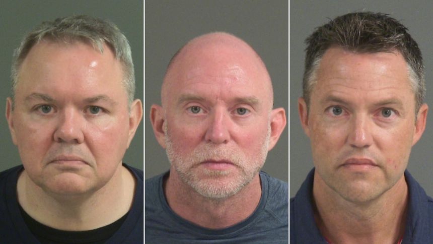 (From left) Eric Bernard Bowman, Patrick Bryant and John Douglas Osborne were charged with sexually related offenses Wednesday.