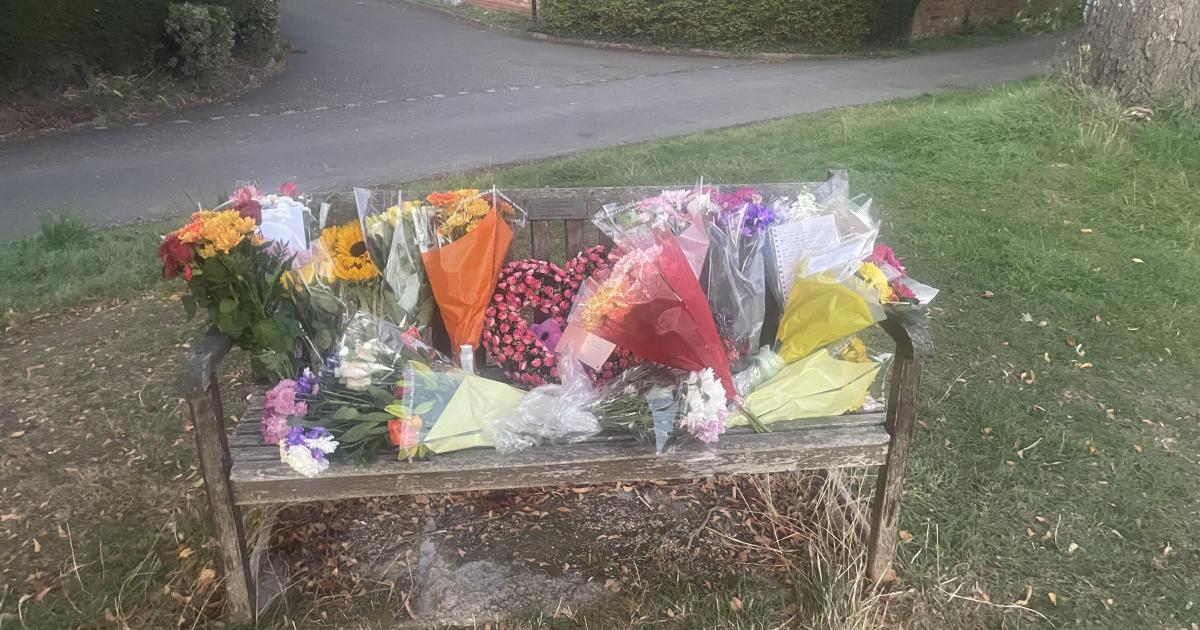 Elmley Castle death of 11-year-old girl tributes fill bench