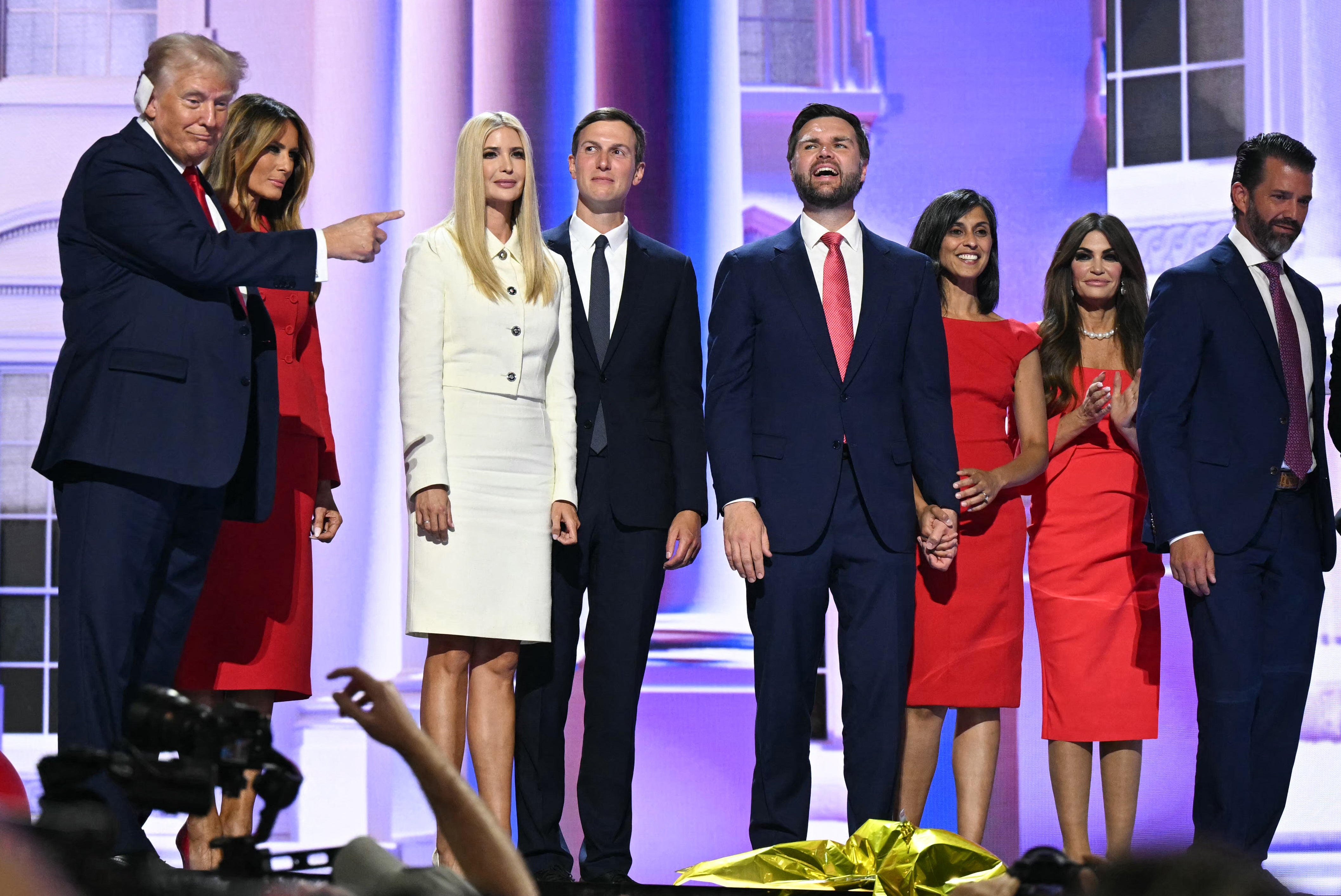 Kimberly Guilfoyle’s proximity to the first family over the years has Trump insiders worried after her ouster, according to a report. She was previously engaged to Don Jr and the couple dated for six years before they split in late 2024