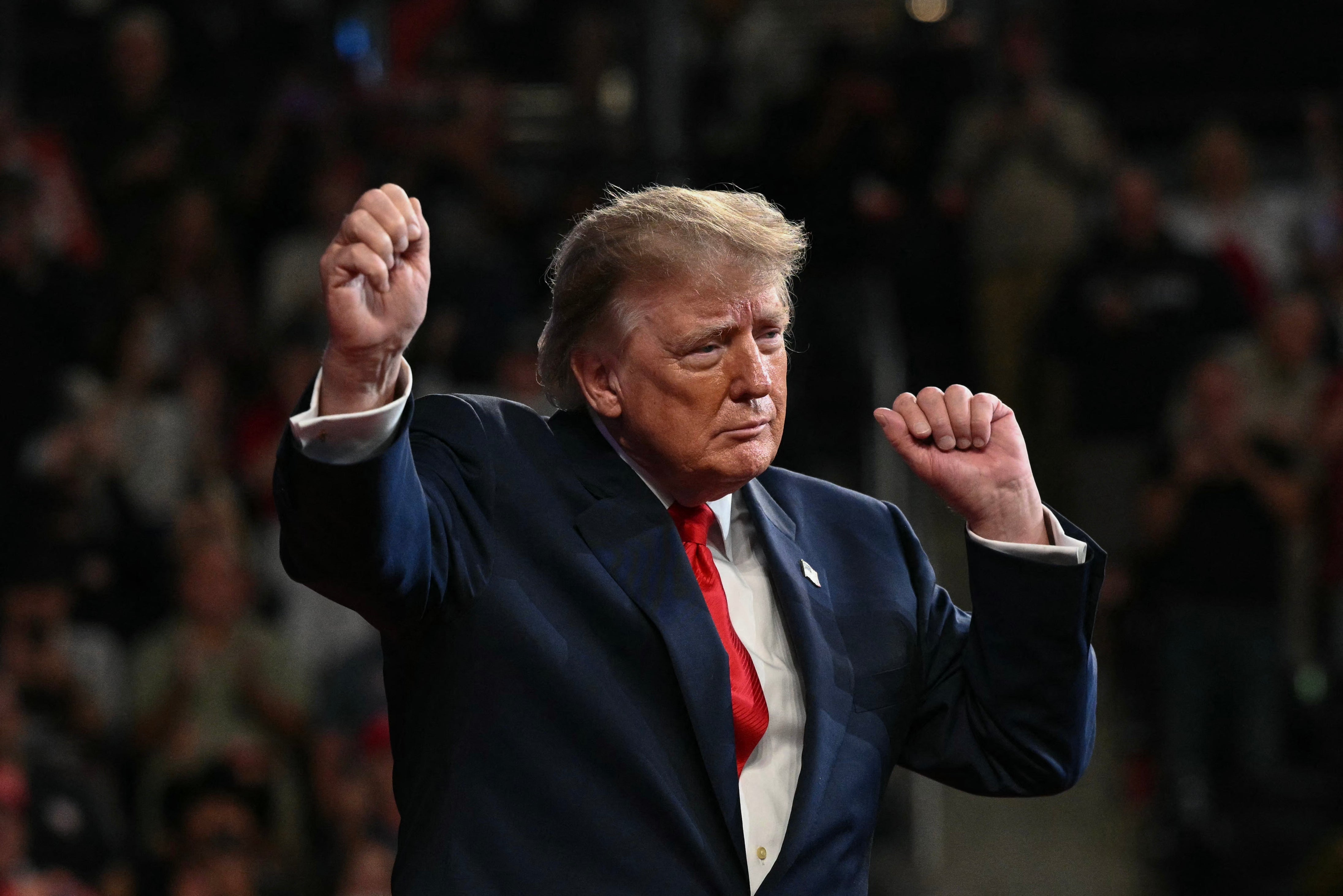 President Donald Trump spoke to a crowd in Tennessee to ‘supercharge’ voters ahead of November’s midterm elections