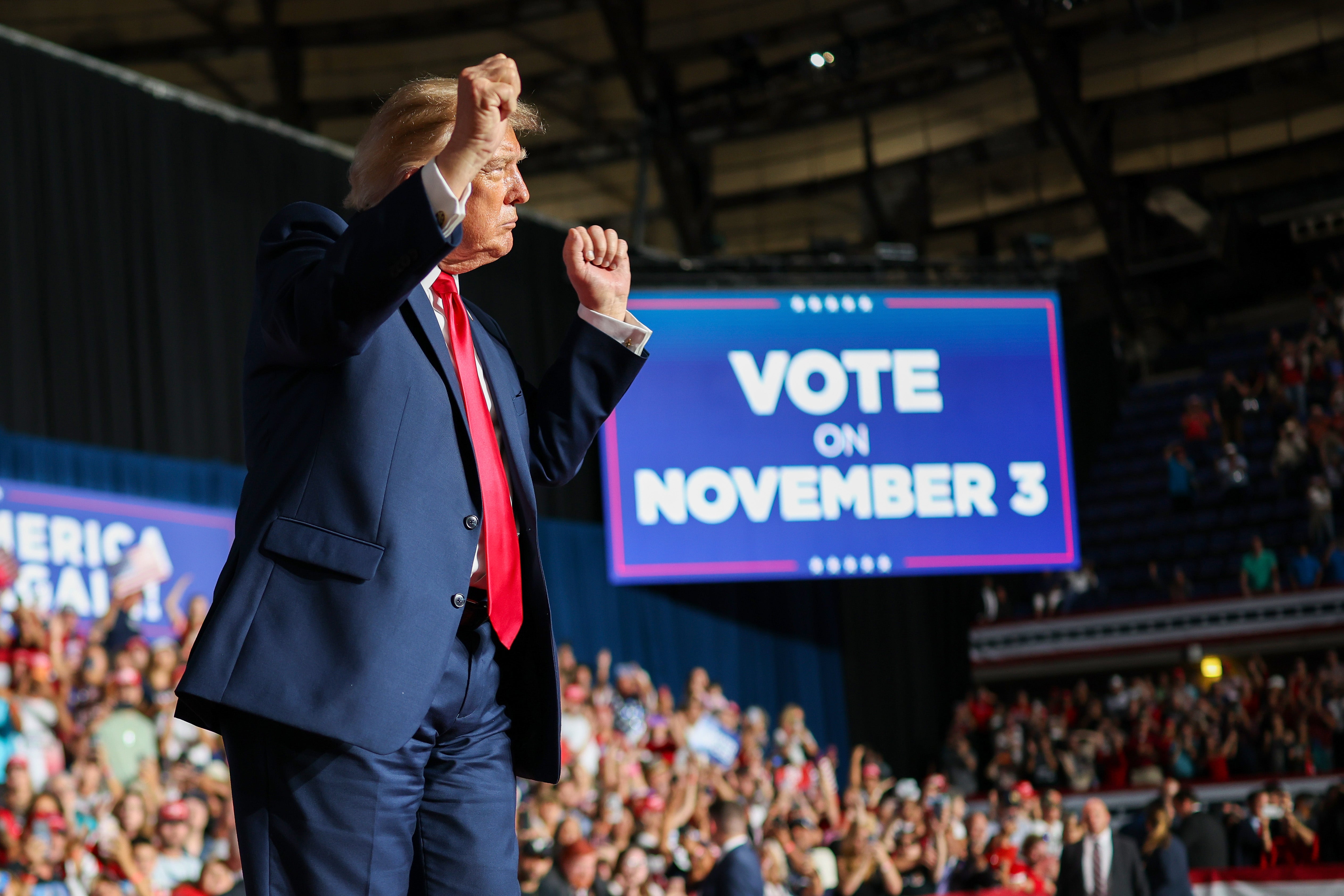 President Donald Trump also suggested that at his Ken Paxton rally in Texas Wednesday night that James Talarico had become ill after eating too much meat, alleging that the Democrat is a vegan despite him previously denying that he followed a plant-based diet