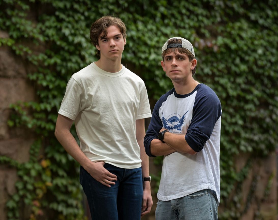 Cornell University students Gustavo Ponzoa, left, and Harrison Beckwith.
