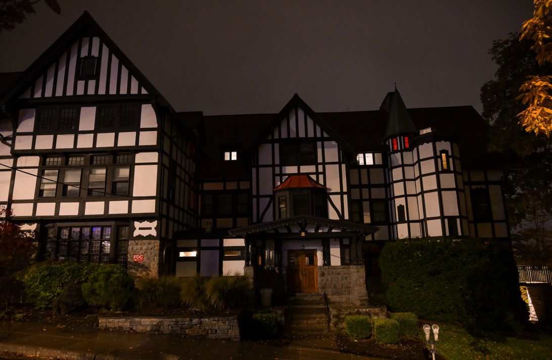 The shuttered Chi Phi house, which now stands as a monument to a swelling movement against Greek life.