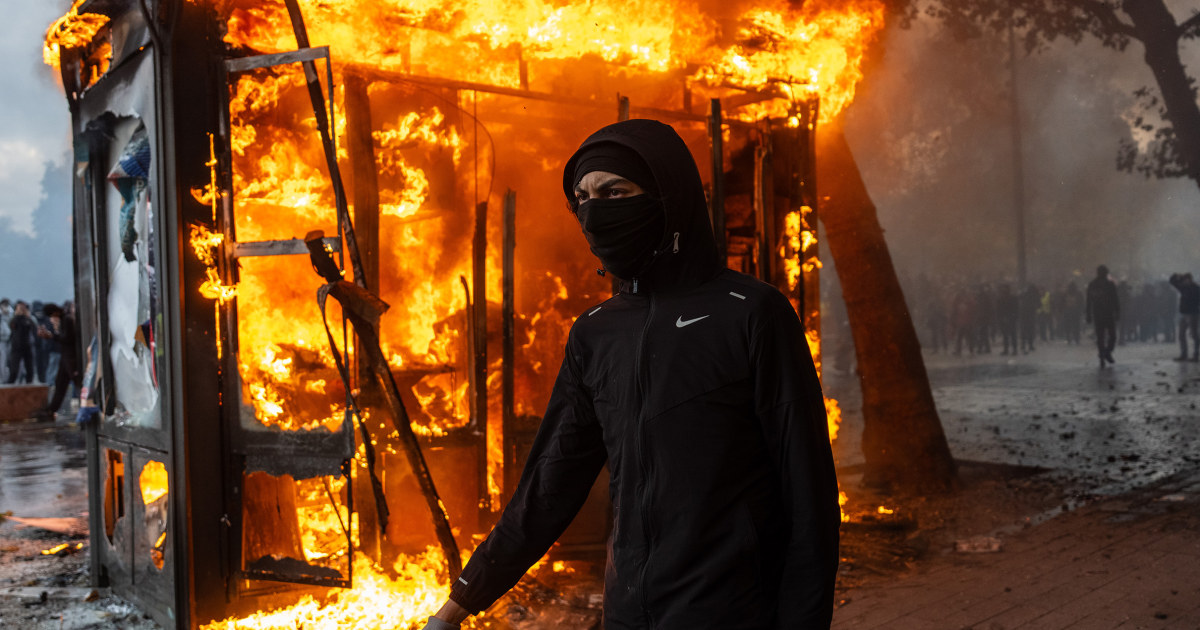 Macron to address nation after riots and looting lead to 1,800 arrests across France