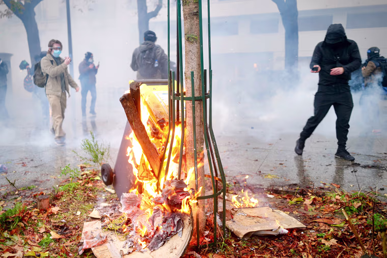Protest in Paris.