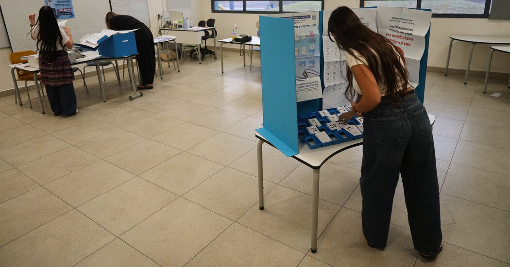 Israel Election Live Updates: Polls Open as Netanyahu Faces Challenge Led by Eisenkot