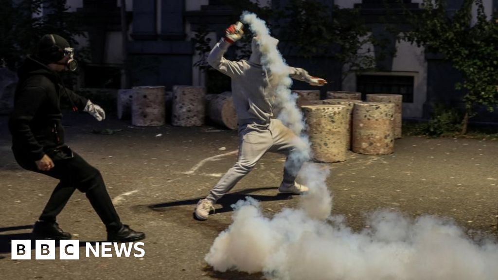 Protesters and police in Albania fight in seventh day of violent clashes - BBC