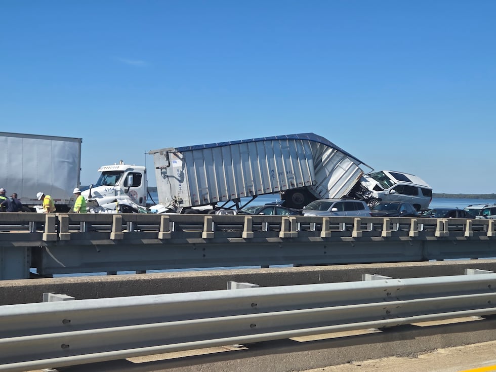 I-95 crash on Lake Marion bridge in South Carolina.