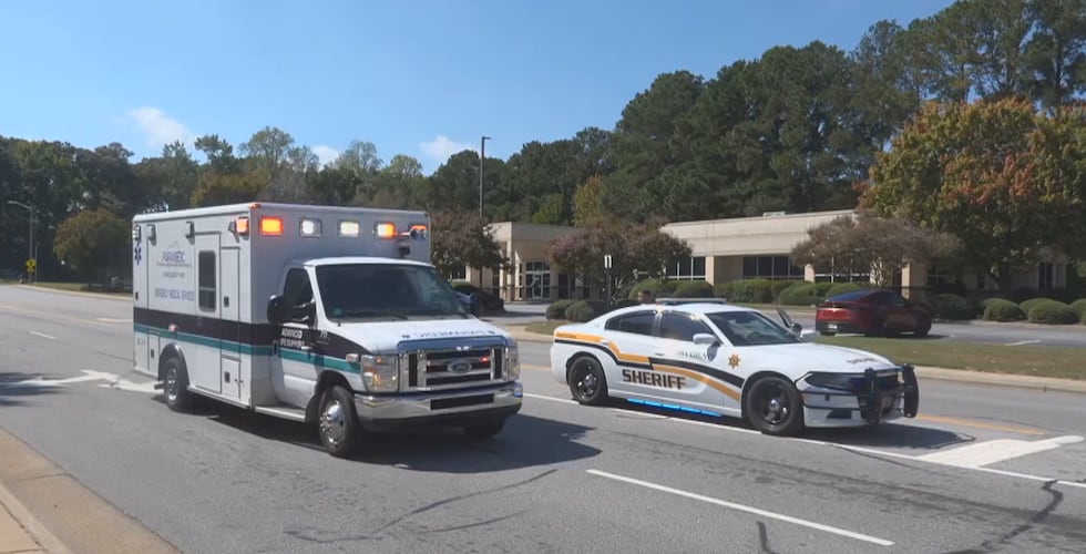 Two ambulances with police escort just arrived to ECU Health Medical Center.