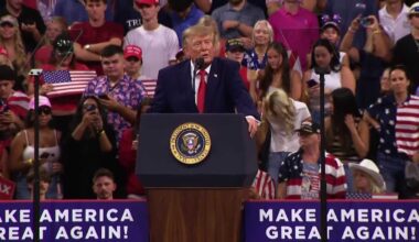 President Trump headlines midterm rally speech at FGCU's Alico Arena in Fort Myers