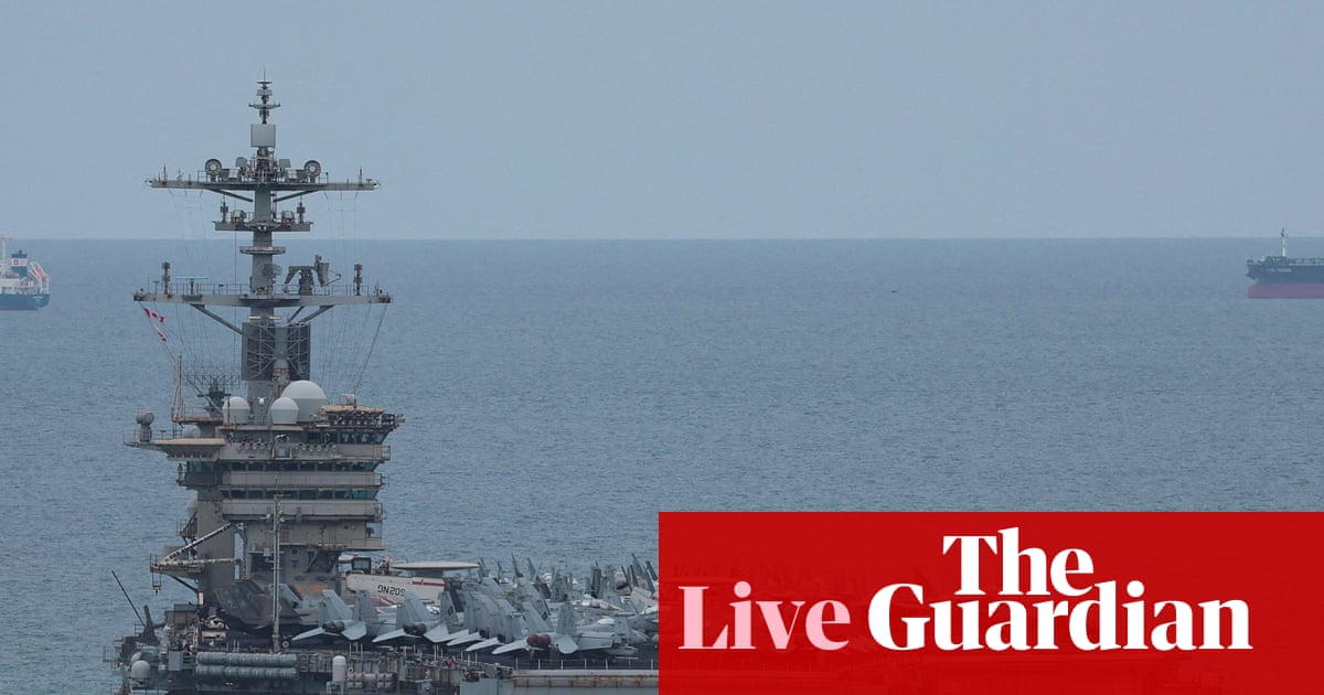 USS Lincoln carrier to return to port in San Diego after record-breaking deployment – US politics live | US news