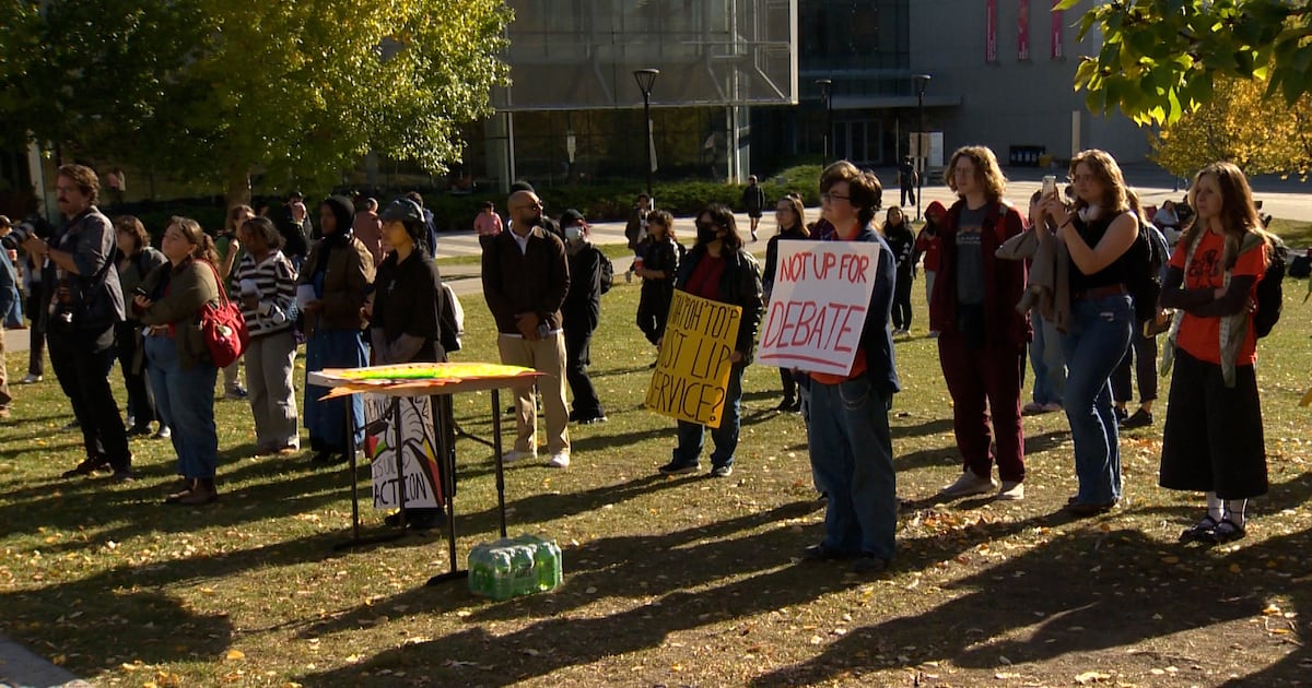 Protest at University of Calgary over residential school event - CTV News
