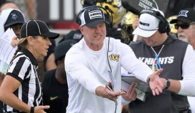 UCF coach Scott Frost celebrates and discusses win over No. 2 BYU – Deseret News