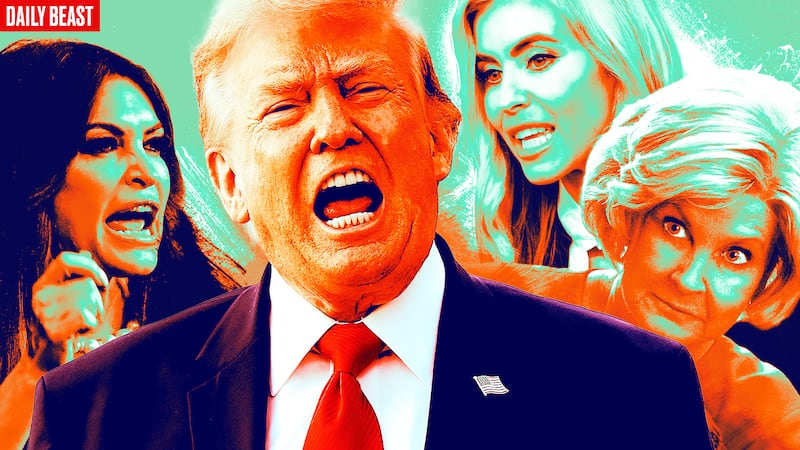 Kimberly Guilfoyle, Donald Trump, Katie Zacharia and Susie Wiles.