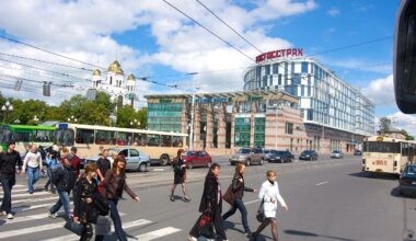 Kaliningrad city centre - Lithuania's ban on Russian metals transit sparked panic buying in shops <a target="_blank">(Photo: Christoph)</a>