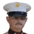 Man in marine uniform and hat