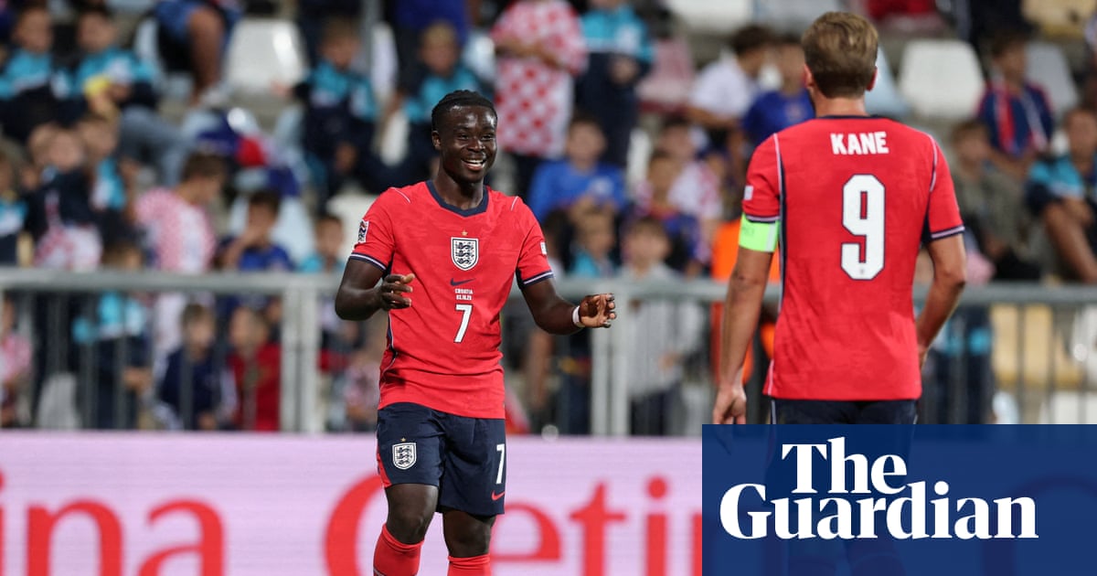Kane and Saka double up as England school Croatia in historic Nations League rout | Nations League