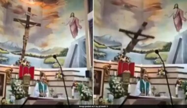 On Camera, Priest Crushed Under Massive Crucifix In Front Of Worshippers