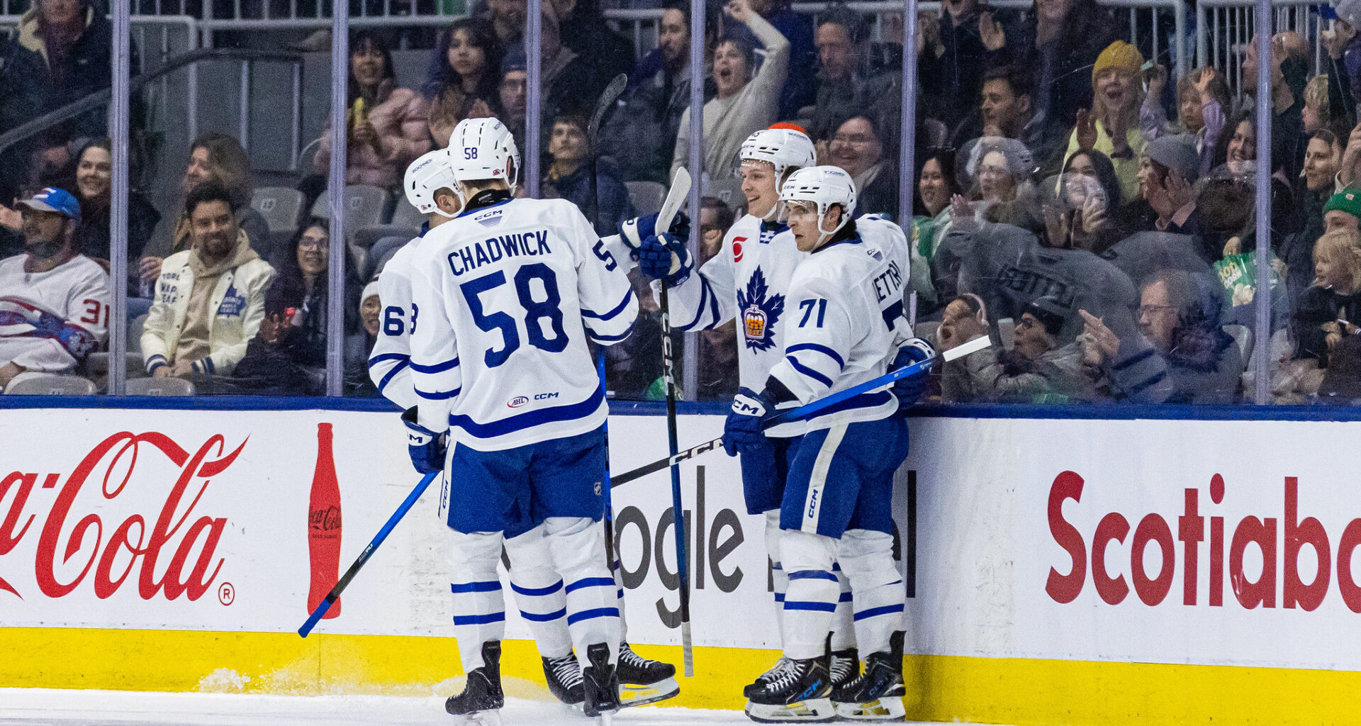 Brisson pots two, Chadwick scores in season debut: Notable performances in the Marlies' home-opener victory over Hamilton